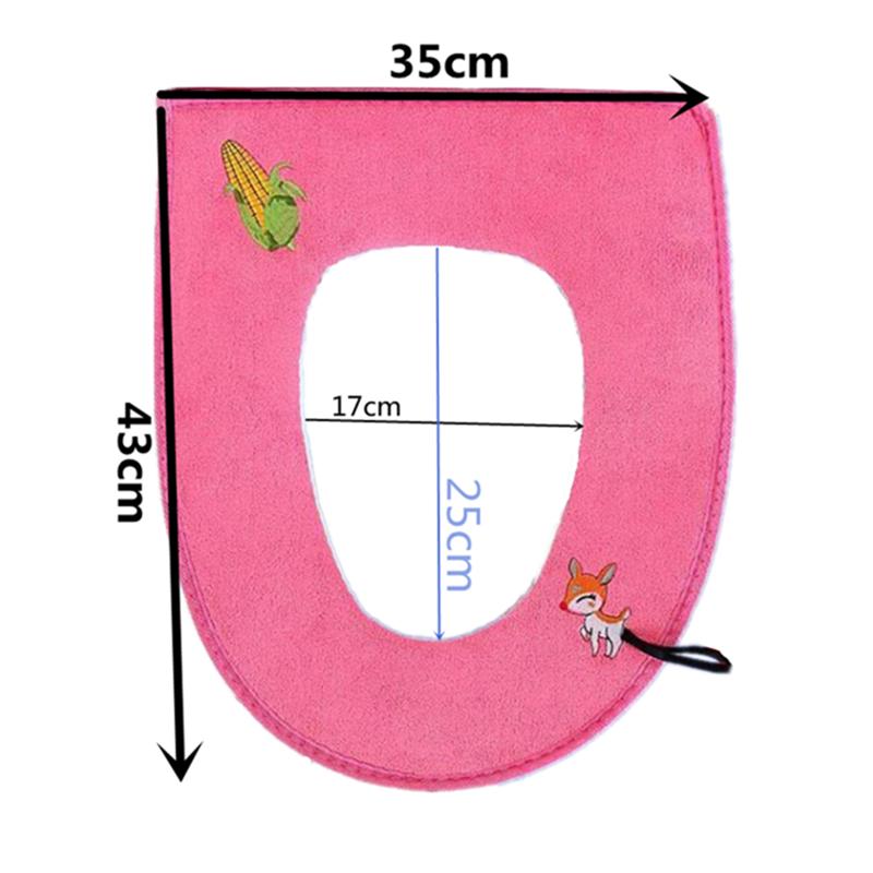 3 Pieces Suit Combination Toilet Seat Cushion Cover Four Seasons Bathroom Soft Toilet Seat Mat Accessories Bathroom Home