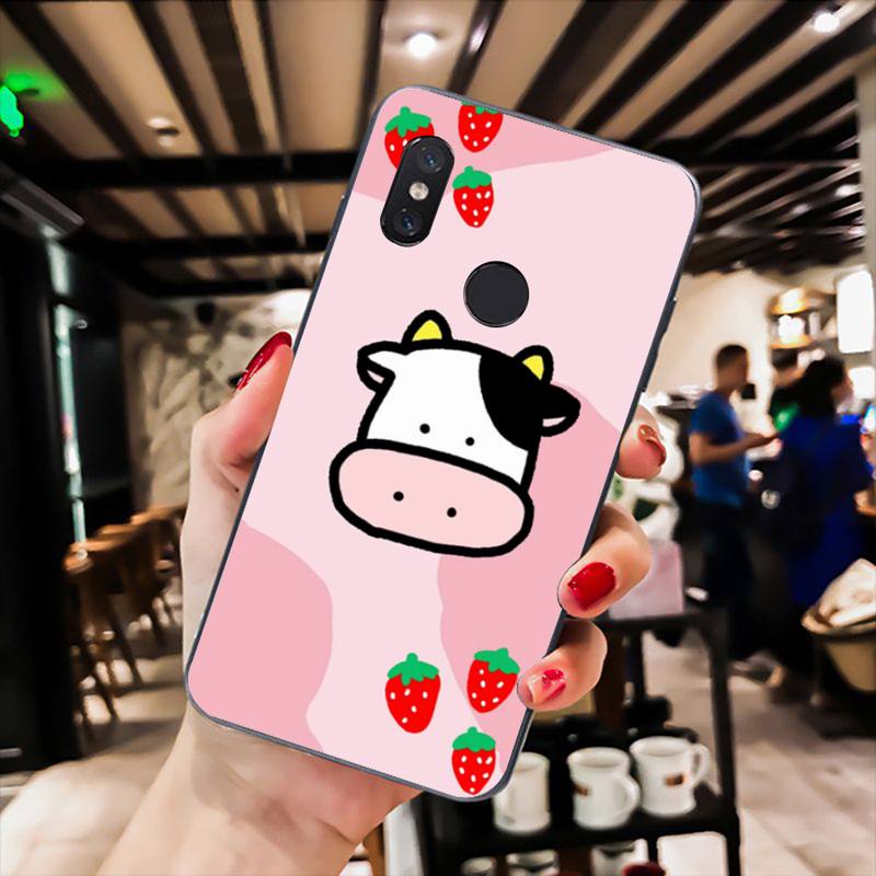 Чехол для телефона с изображением коровы из мультфильма для Xiaomi Mi 11 10 A2 A2lite A1 9 9SE 8Lite 8explorer F1 Poco M3 X3 Pro Fundas Cove