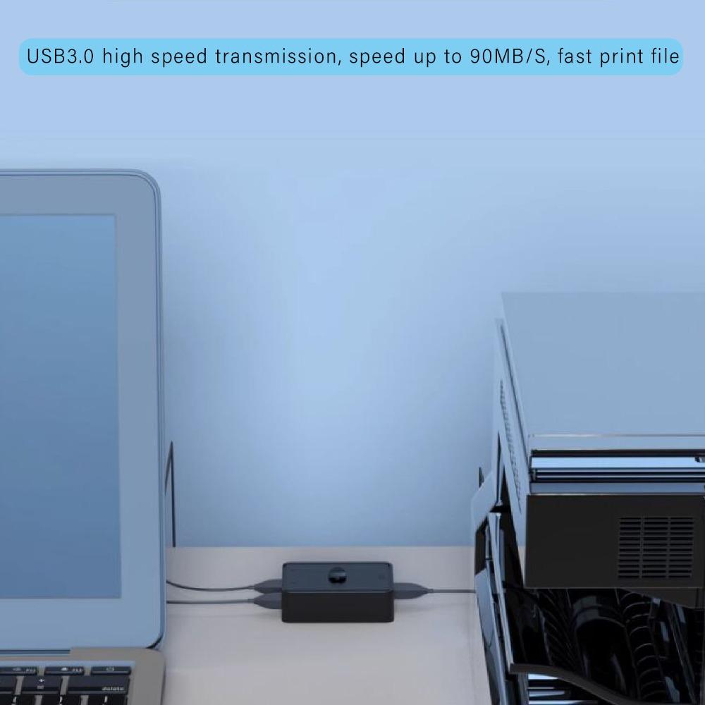 Plug and Play USB KVM Switch 2 in 1 Out/ 1 in 2 Out USB Switch Selector  Scanner