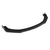 Glossy Black Front Lip for 2016-18 Honda Civic Splitter Corner Caps Body Kit
