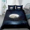 Moon Boat Duvet Cover Set UK Single Double Queen US Twin Full King Size Pkm Bed Linen Set