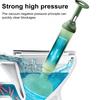 High Pressure Silicone Toilet Plunger Pump Anti-Clogging Drain Cleaners Powerful Suction Cup Telescopic Handle Toilet Clog Remover