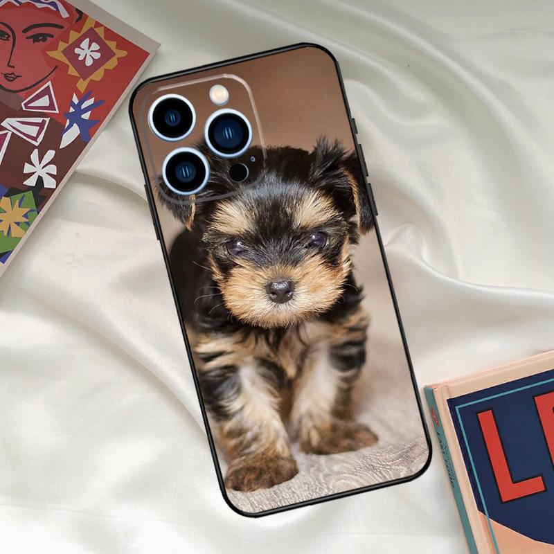Yorkshire Terrier Dog Phone Case For iPhone 15 14 12 11 13 16 17 Pro Max 15 16 Plus 13 Mini 16e 17 Air Funda Cover