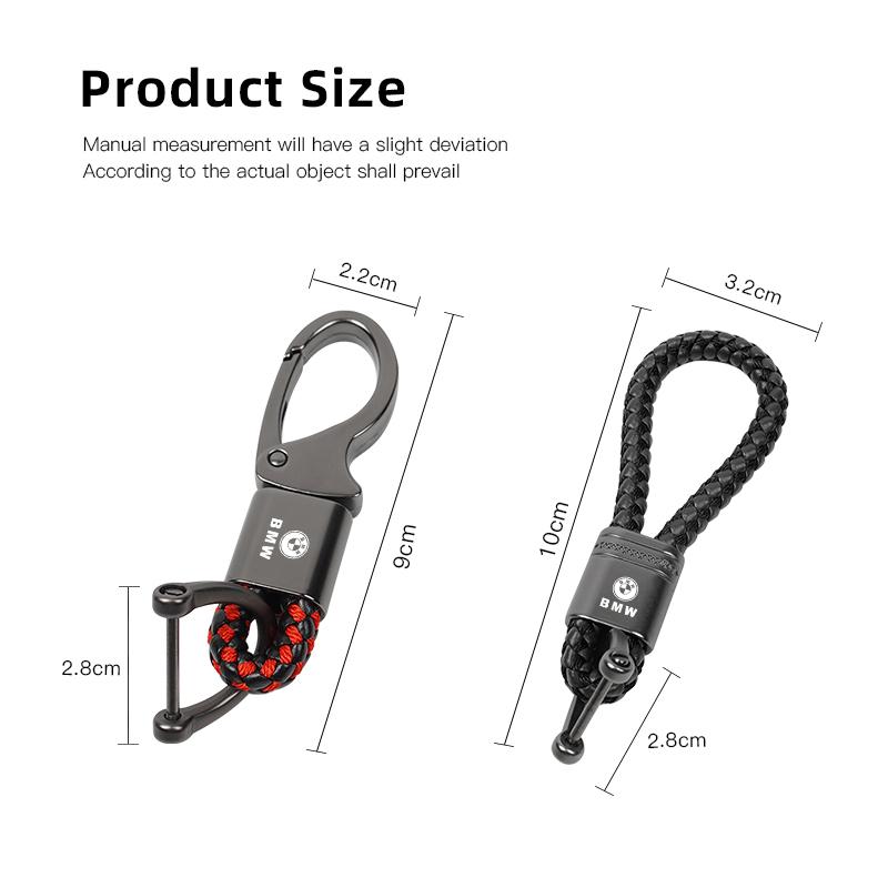 Braided Rope Keychain Durable Zinc Alloy Key Ring Pendant For BMW Performance E46 E60 E90 E39 E87 E36 E92 E70 E91 X3 X5 X1 X2 X4 rlzh86