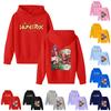 Kids' Long Sleeve Loose Pullover Letter Print Drawstring Hooded Sweatshirt