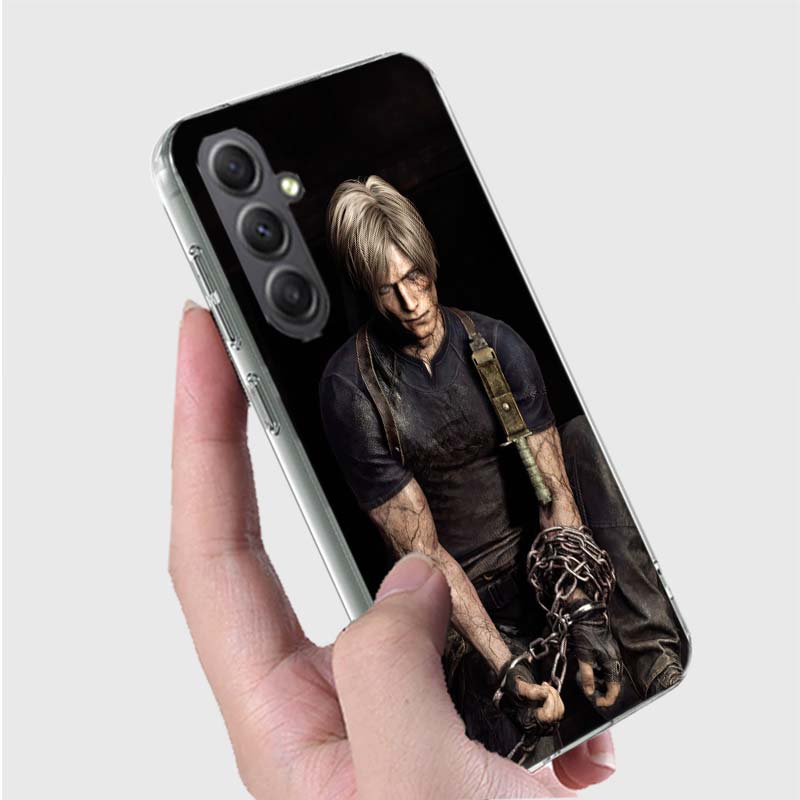 Леон Кеннеди Resident Evil 4 Телефон Для Samsung A15 A25 A35 A55 A71 A51 Galaxy S9 S8 S10E A41 A31 A11 M12 M32 M30S M51 M52 J8 J6