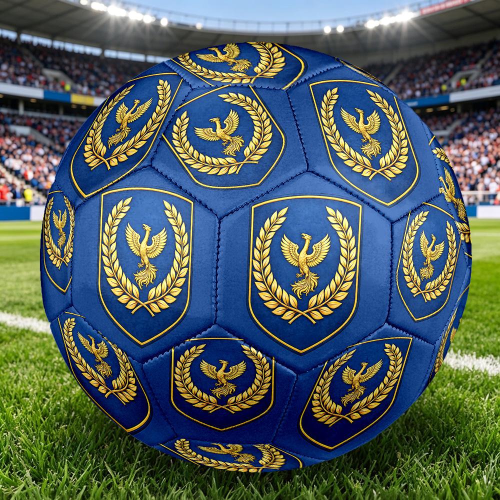 1PC Eagle Shield Emblem Soccer Ball Size 5 Football Machine Sewn Indoor/Outdoor Universal Football n23