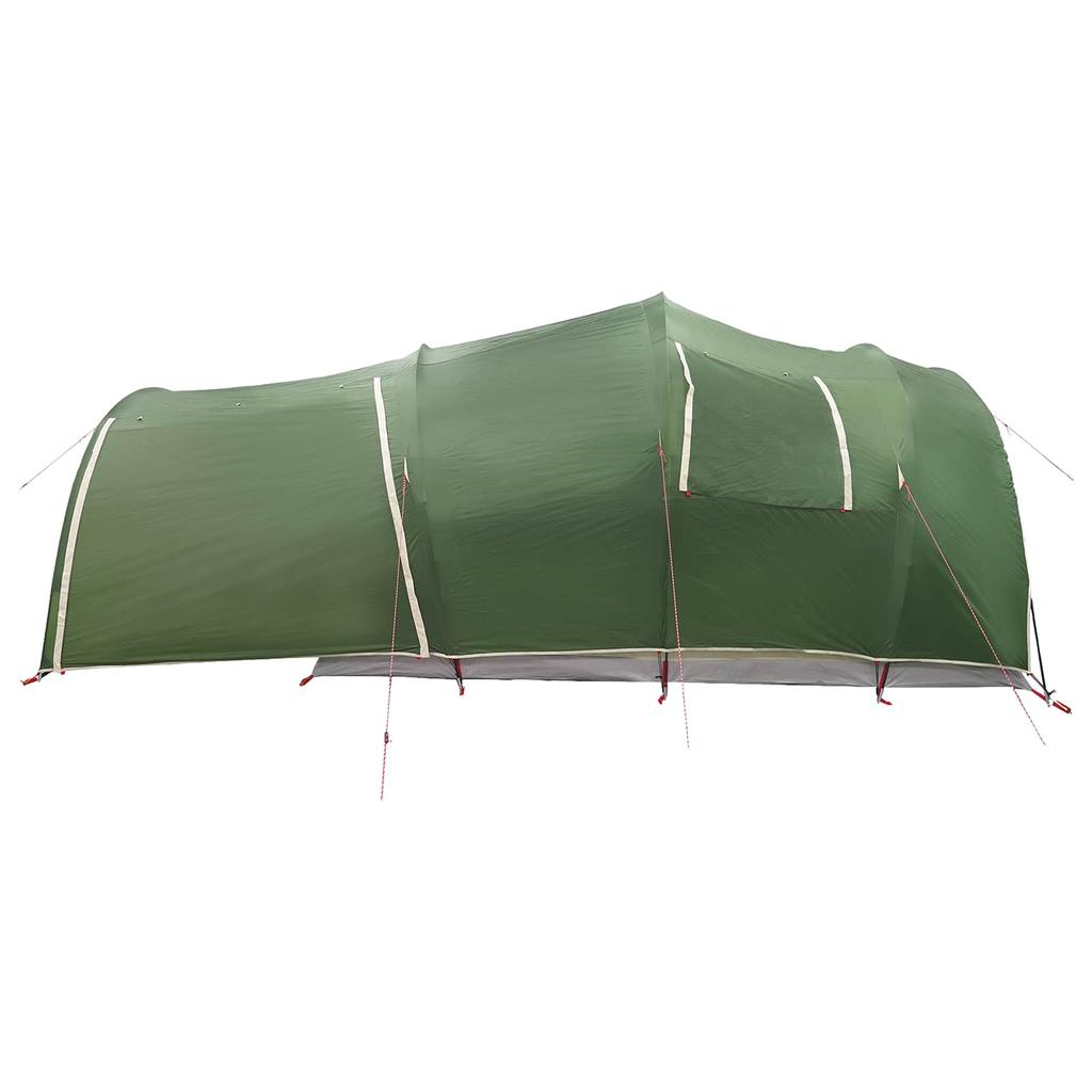 Tunnel Tent with Roof Green 370 x 275 x 210 cm Polyester and Steel
