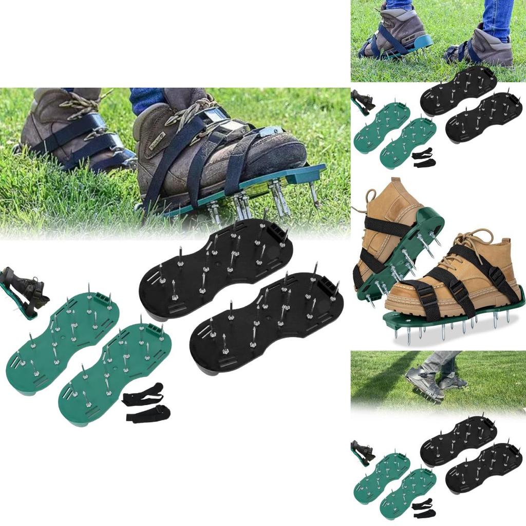 Ecofriendly Garden Planting Shoes With Plastic Material For Lawn Aeration And Gardening