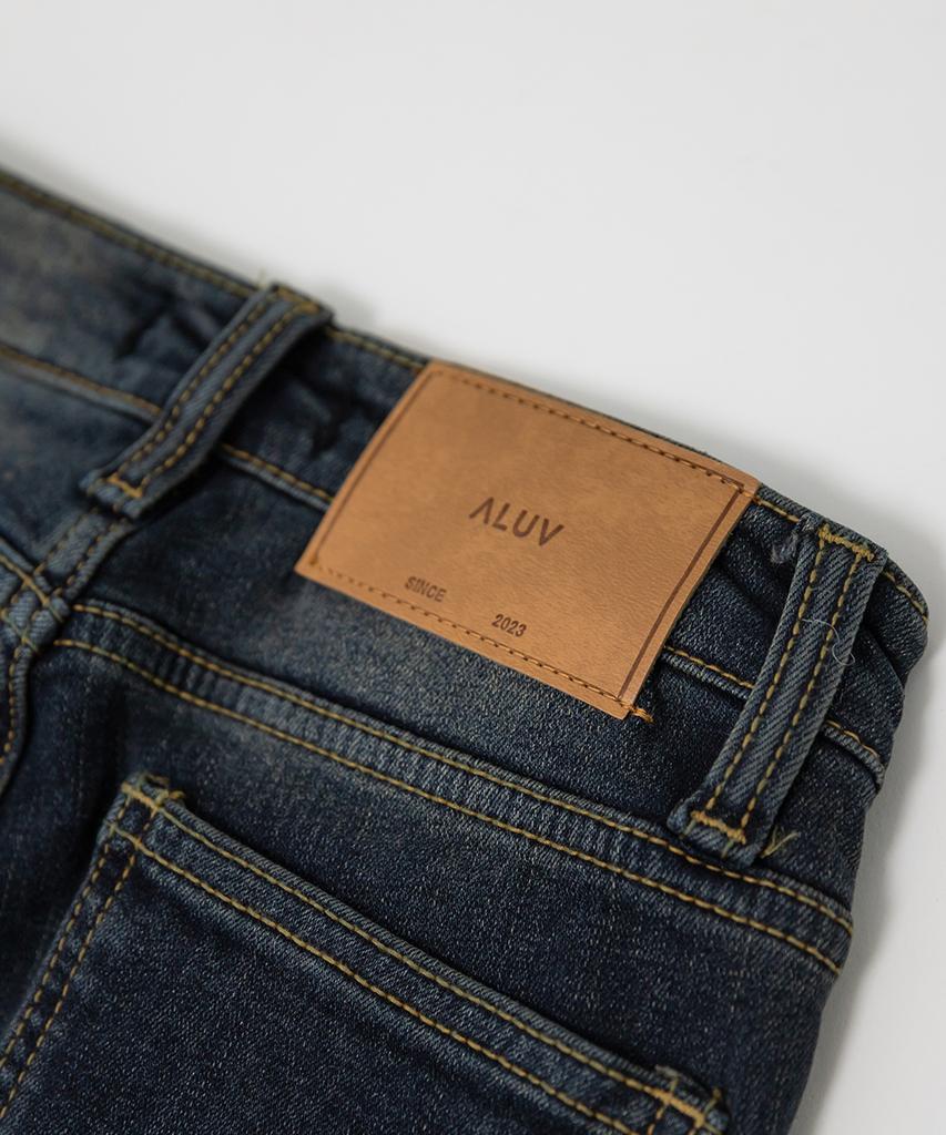 Eilubeu Выстиранные джинсы bootcut с высокой талией Aarbdp101P