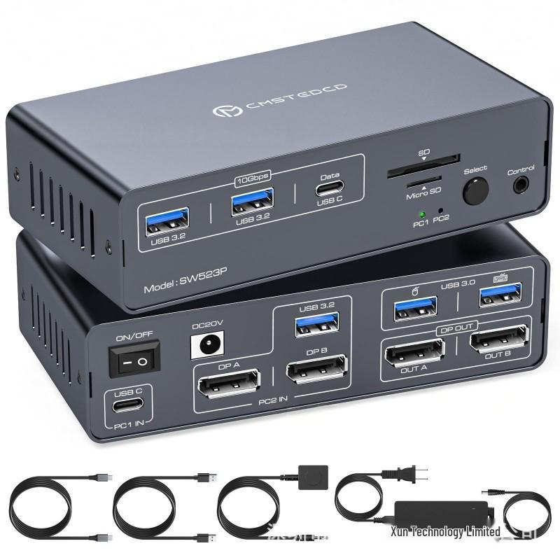 USBC & Dual DP Input, Dual DP Output, Dual USB, and Single USB3.2 Output