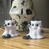 Мини-фигурка призрачного кота на Хэллоуин, настольная фигурка из материала Ecopvc, для подарка и декора