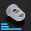 PATIKIL 17mm Inner Diameter Silica Gel Fingertip Protectors, Rubber Fingertips, Pack of 15, Silica Gel Thumb Fingertip Protectors for Guitar Playing,
