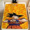 Фланелевое одеяло с принтом персонажей Dragon Ball, Высококачественное, Удобное для всех сезонов, Декор для дома, Тепло и уют, Идеально для рождественских подарков