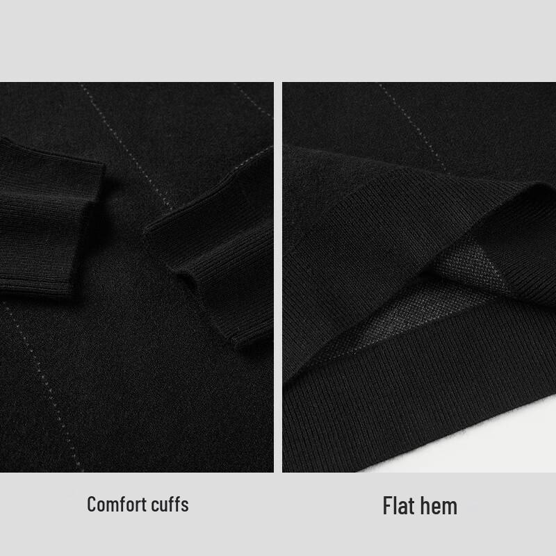 HLA Men's Double Collar Faux Two-Piece Knit Sweater