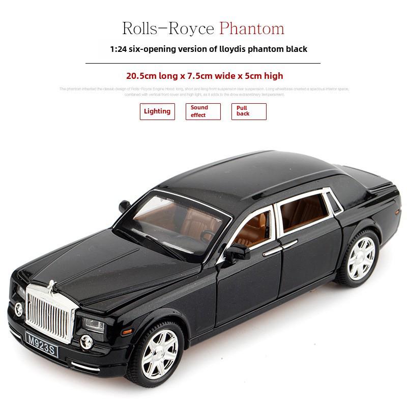 1:Игрушечная машинка Rolls-Royce Phantom VII в масштабе 24 дюйма со звуком и светом, шесть дверей, для мальчиков.