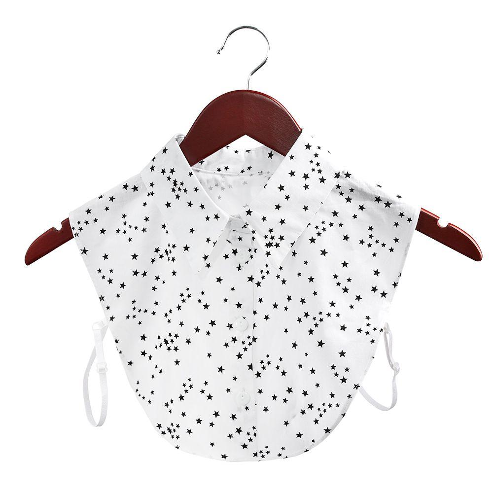 Лацкан Леопардовый Зернистый Ковбойская Классическая Блузка Ложный Воротник Хлопковая Одежда Аксессуары Рубашка Накладной Воротник