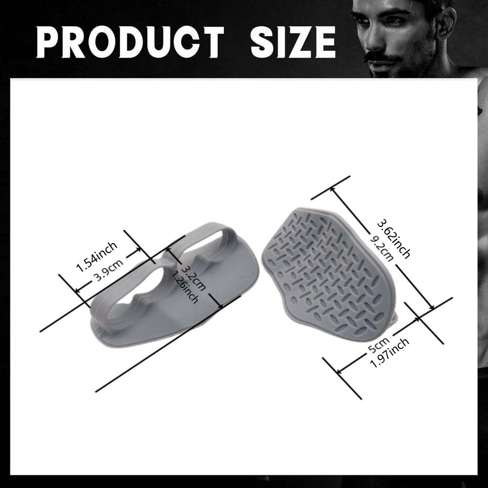 1 Pair Anti-slip Grip Strength Trainer Double Hole Training Hand Guard  Men Women