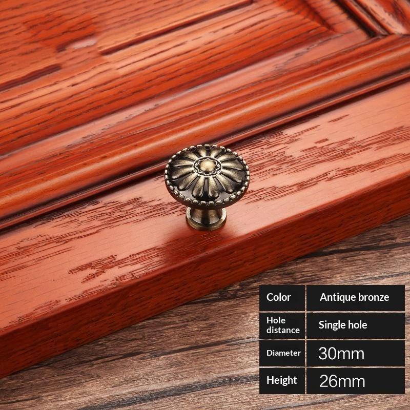 Ручки для шкафов серии «Бронза» из цинкового сплава, антикварные ручки для шкафов, ручки для ящиков, ручки для дверей гардероба, мебельные ручки