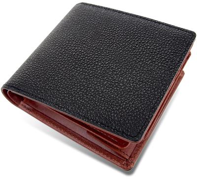 Мужской кошелек бифолд Kubota Himeji Kurozan Leather x Tochigi Leather, Натуральная кожа, Сделано в Японии, Отделение для купюр, Монетница, Мульти-корпорация,