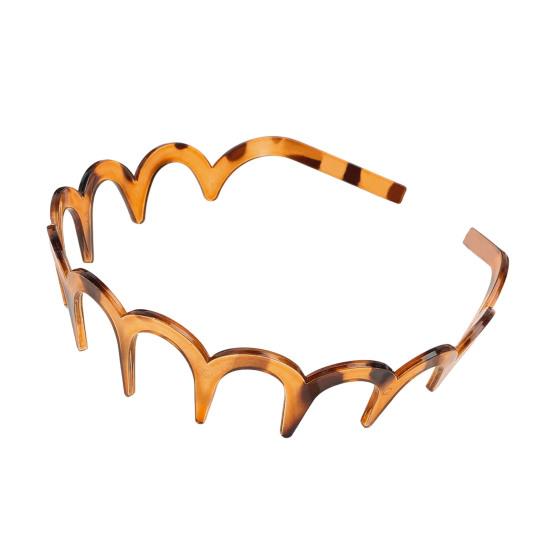 Женская повязка на голову, нескользящая, с зубчиками, из невыцветающего материала, повязка для волос, яркий цвет, головной убор для купания, аксессуар для волос