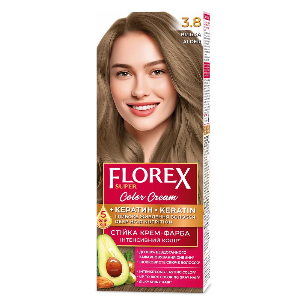 Florex Super Permanent Hair Dye Cream - Give Your Hair Deep Nourishment, Makes Your Hair Soft and Silky-shiny.