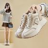 INS Корейские женские новые папины кроссовки - весна 2025 г. Кроссовки для бега и повседневной носки на толстой подошве с эффектом увеличения высоты (XFK833)