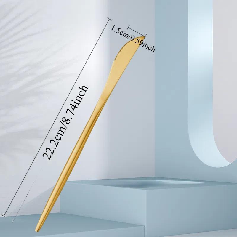 Набор столовых приборов из нержавеющей стали, роскошные столовые приборы, посуда, нож, ложка, вилка, палочки для еды, набор столовых приборов