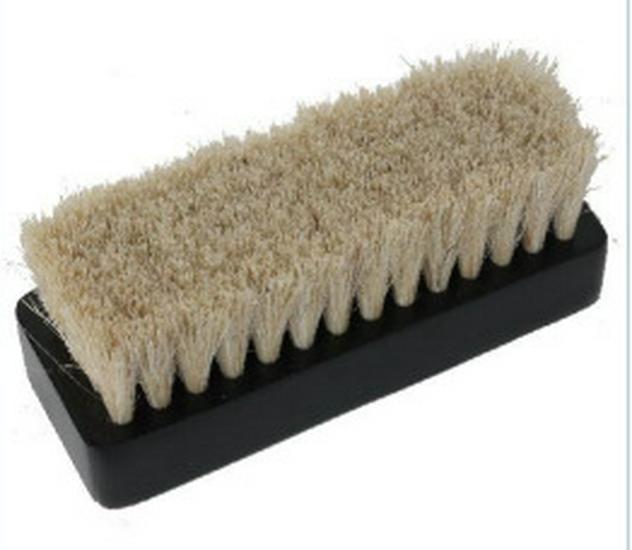 Premium Beech Wood Shoe Brush with Boar Bristles – Gentle Horsehair for Polishing & Dust Removal, Safe for Shoes