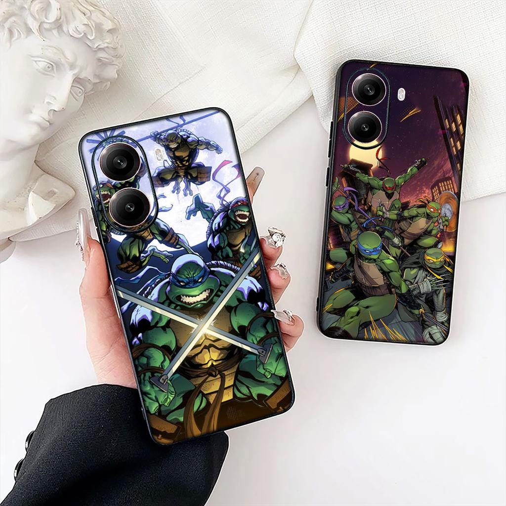 N-Ninjas Anime Cartoon T-Turtles Cover for Motorola Moto G86 G14 G35 G34 G45 G55 G67 G75 G85 G24 G15 G54 G57 Power Phone Case