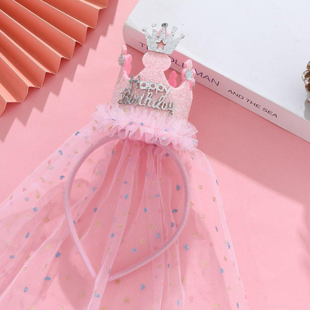 Принцесса Милые повязки на голову Трехмерная корона Аксессуары для волос на вечеринку С Днем Рождения Повязка на голову