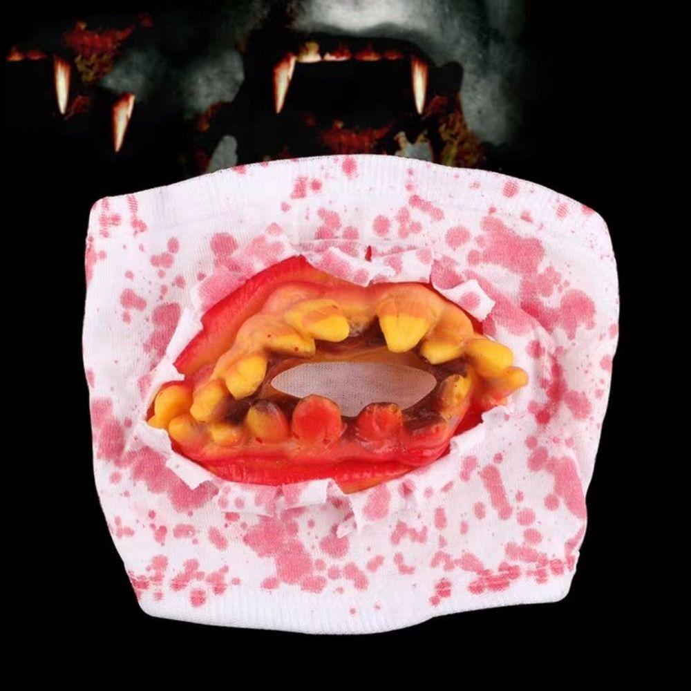 Dress Up Blood Mittens Halloween Cosplay Props Realistic Blood Stain Masks Party