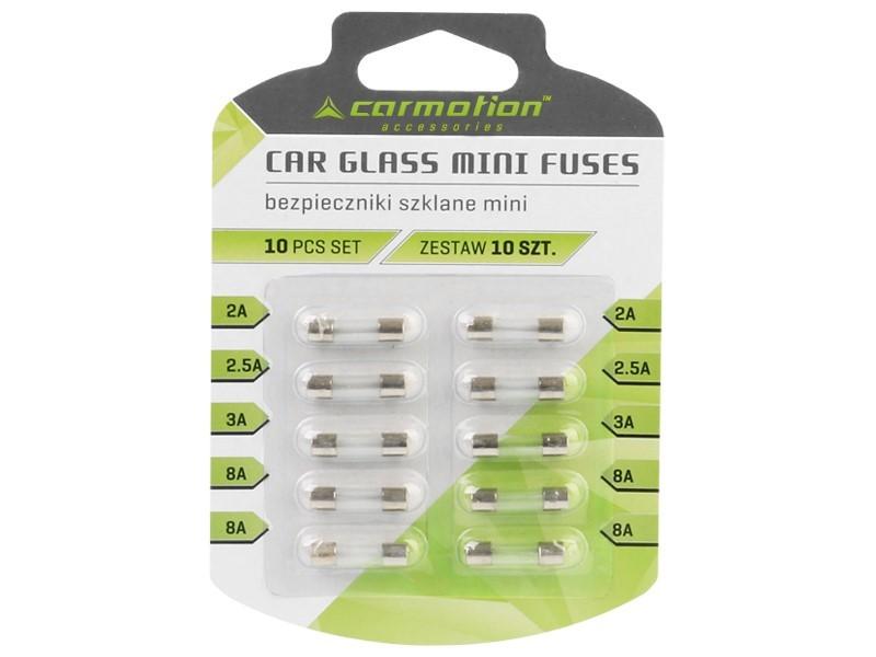 Bezpieczniki szklane 20 mm, 10 szt.