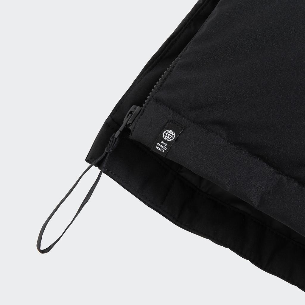 Adidas Originals Trefoil Long Down Jacket With Zip Hood Men Outerwear Black HS7291