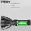 Plastic Strong Light Torch Power Display Usb Rechargeable Outdoor Led Long Range Super Bright Portable Searchlight