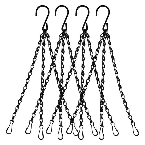 4 шт./компл. вешалка для цветочной корзины, двойной крючок, железный цветочный горшок, сменная цепная вешалка, садовые принадлежности