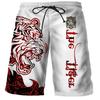 Крутые летние шорты Tiger Wolf, удобные гавайские пляжные шорты для доски для серфинга, быстросохнущие спортивные шорты, мужские пляжные шорты для мальчиков