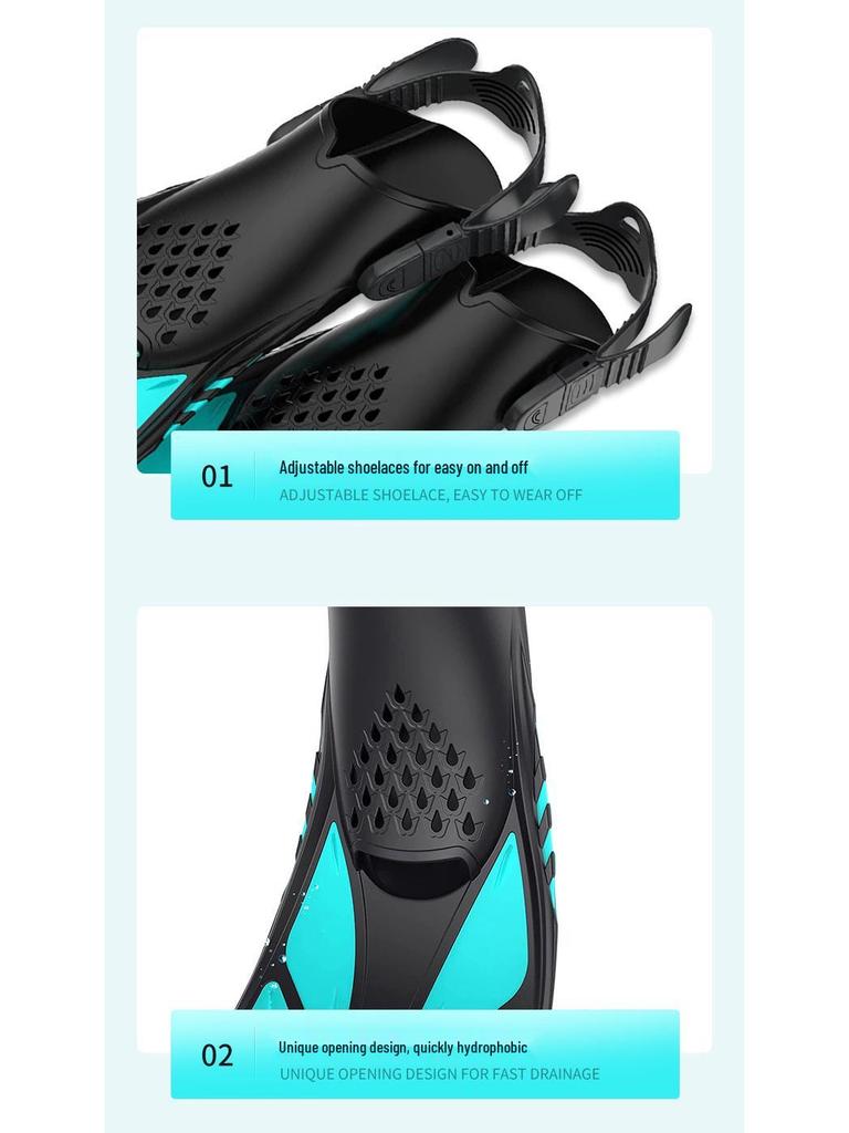 Регулируемые ласты для дайвинга и плавания для взрослых - Лягушачьи ласты и ласты русалки