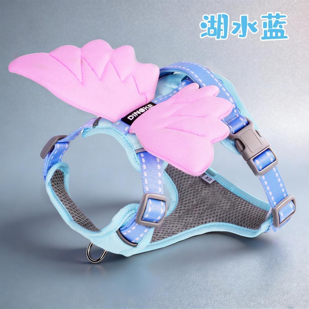 Angel Wings Dog Harness Leash Set 3D Stereo Chest Strap for Large Medium Small Dogs Outdoor Walking Pet Vest