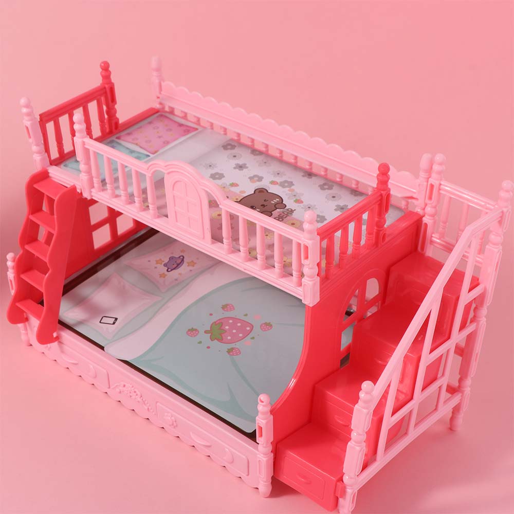 Pretend Play Doll Bed Princess Small Furniture Dollhouse Furniture Doll Accessery