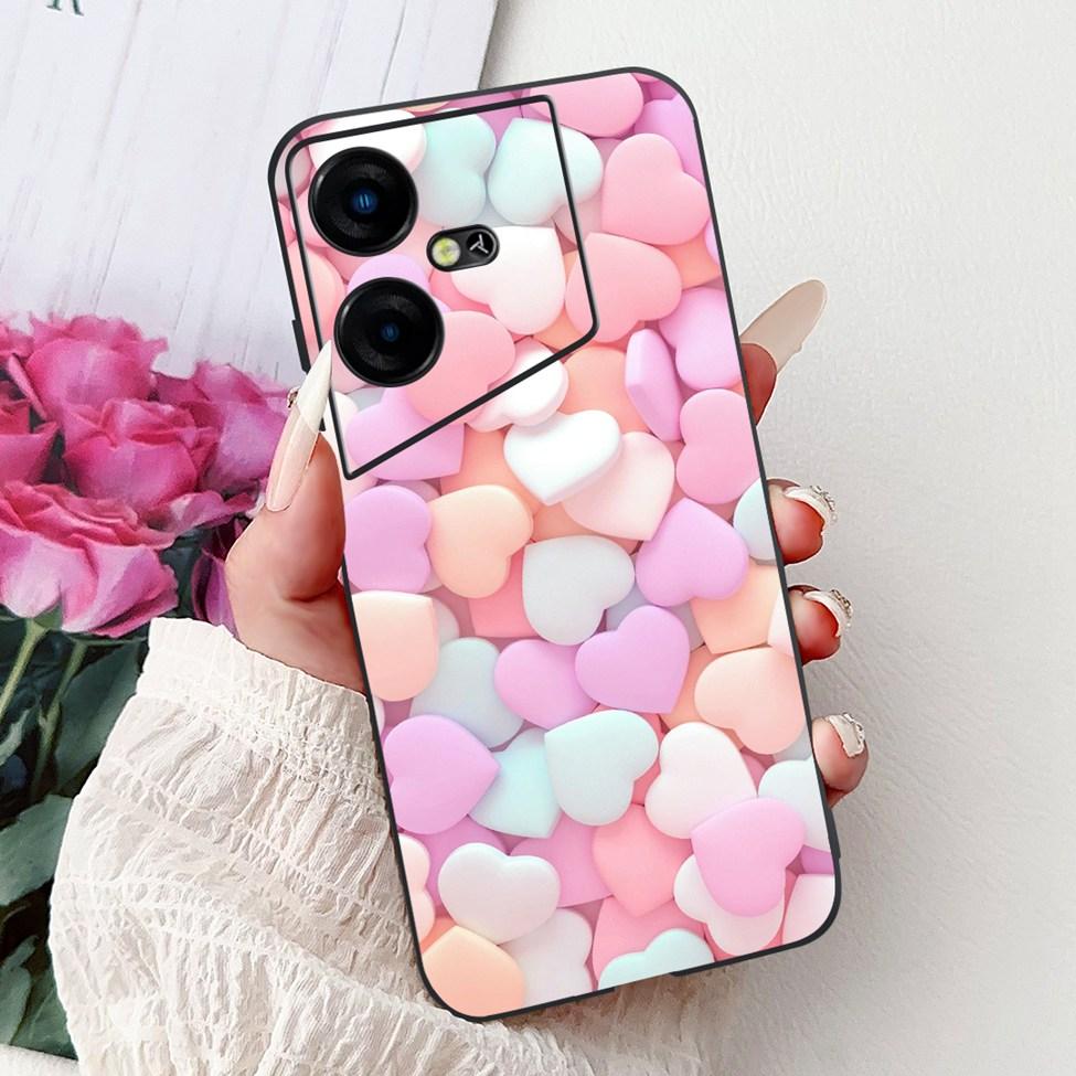 6,82'' Для Tecno Pova Neo3 LH6n Задняя крышка Для Tecno Pova Neo 3 Чехол Силиконовый Роскошный Модный Милый Мультяшный Кот Ударопрочный Funda