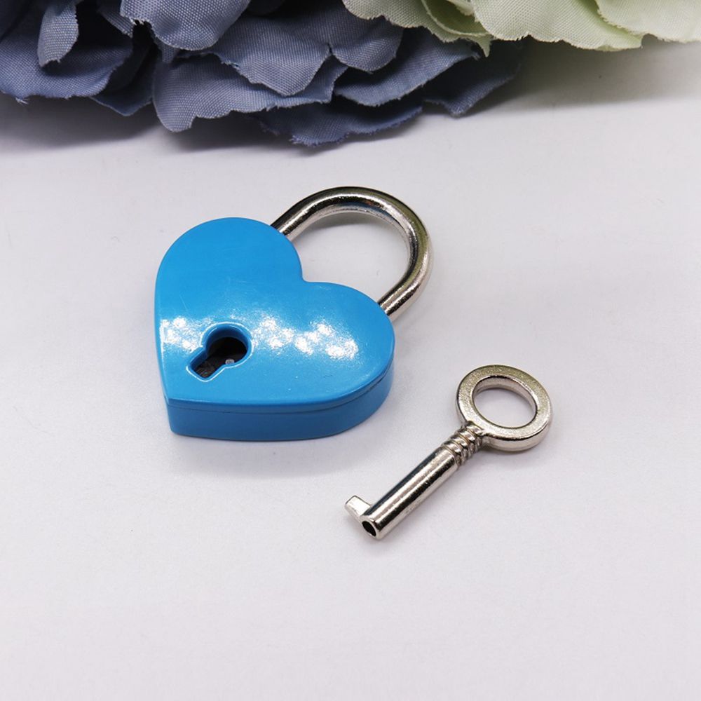 Gift Diary Book Travel with Key Wedding Mini Hardware Locks Love Heart Lock Padlock