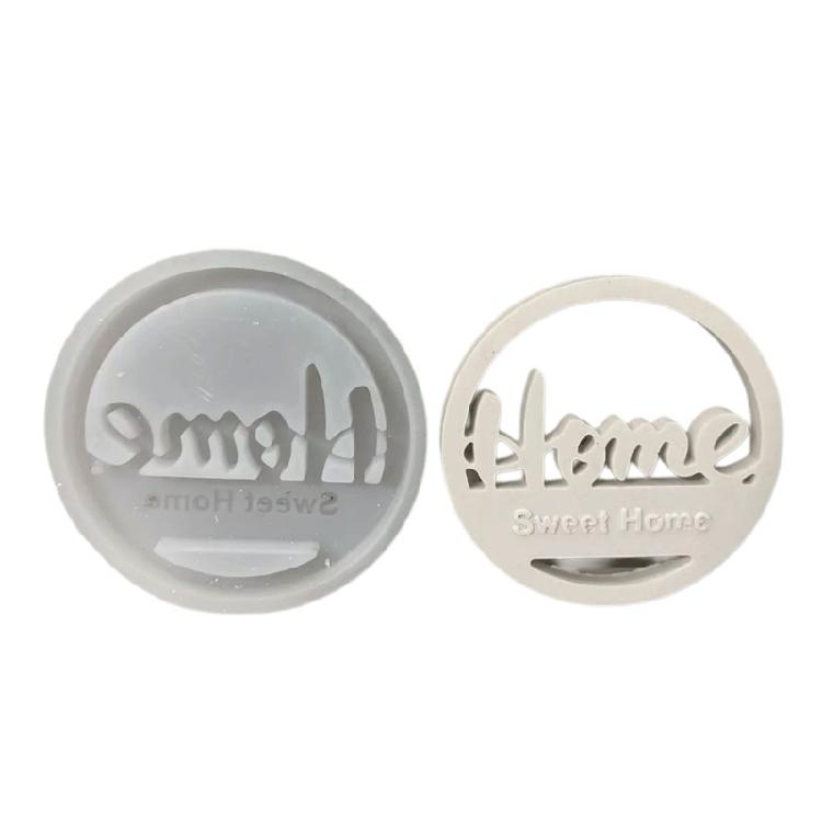 Silicone Mould Rings Sweet Home Hanging Pendant Mould Ornament Mould Cloud House Molds Craft Supplies Home Decorations