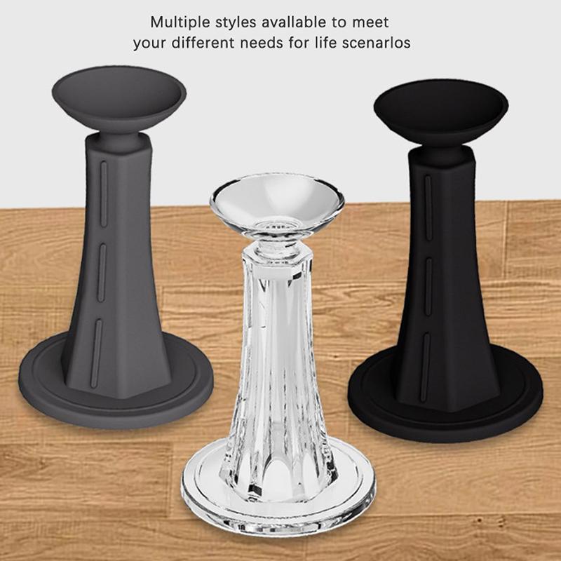 Door Stopper Silicone Mute Self Adhesive Door Bumper Door Suction Door Rear Retainer Wall Protectors Anti-Collision Door Holder