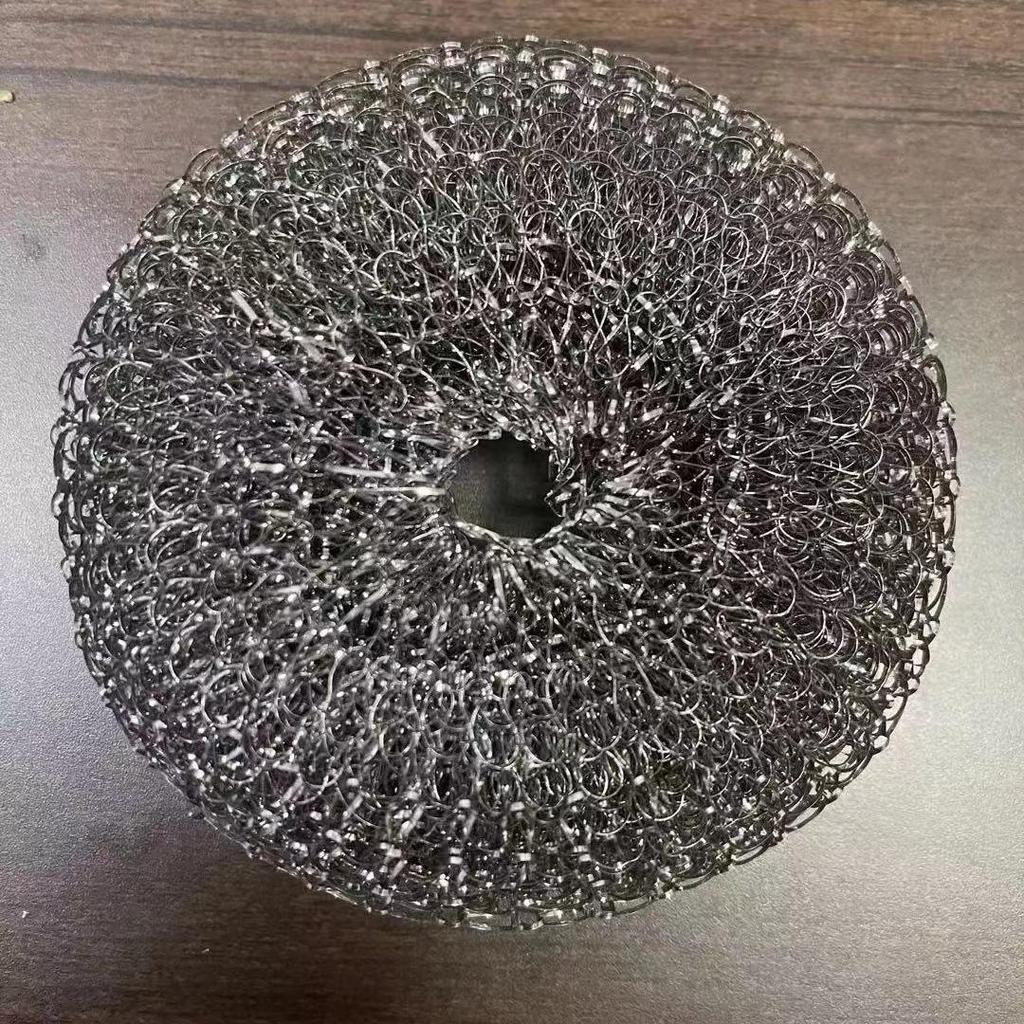 Steel Wool Press Pot Brush: Long-Handle, Multipurpose Kitchen Cleaning Brush with Dish Soap Dispenser