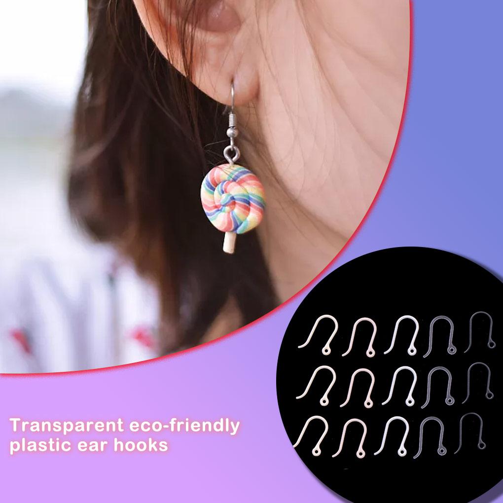 100PCS Hook Earrings PC Allergy Proof Eardrop Earring Easy Matching Eco Friendly Jewelry Accessory Women Party Gift