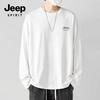 Мужская хлопковая футболка с длинным рукавом JEEP SPIRIT, свободного кроя, с круглым вырезом