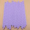 25 Pcs Straws Purple Disposable Eco-friendly Paper Birthday Party Drinks Biodegradable Wedding Decoration Event Party Supplies