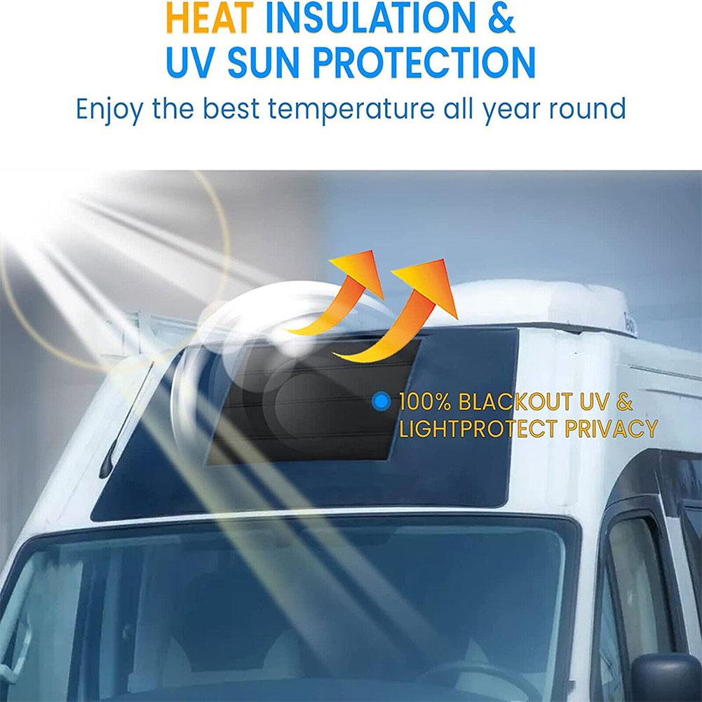 Magnetic RV Window Shade For Campers Travel Trailers RV Skylight Cover Shade RV Vent Sun Shade 3 Layer Thickening