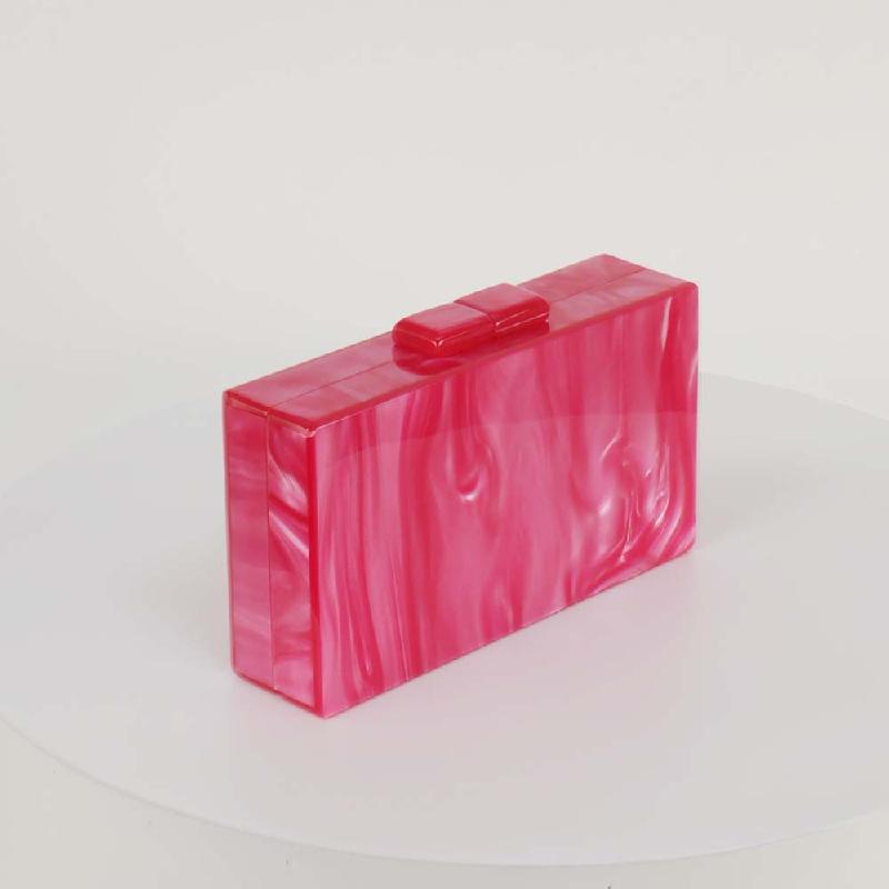 Evening Bag Clutch Acrylic Crossbody Wedding Pearl New Banquet Shoulder Lady Bags Designer Handbag Ladies Purse Luxury Party Red